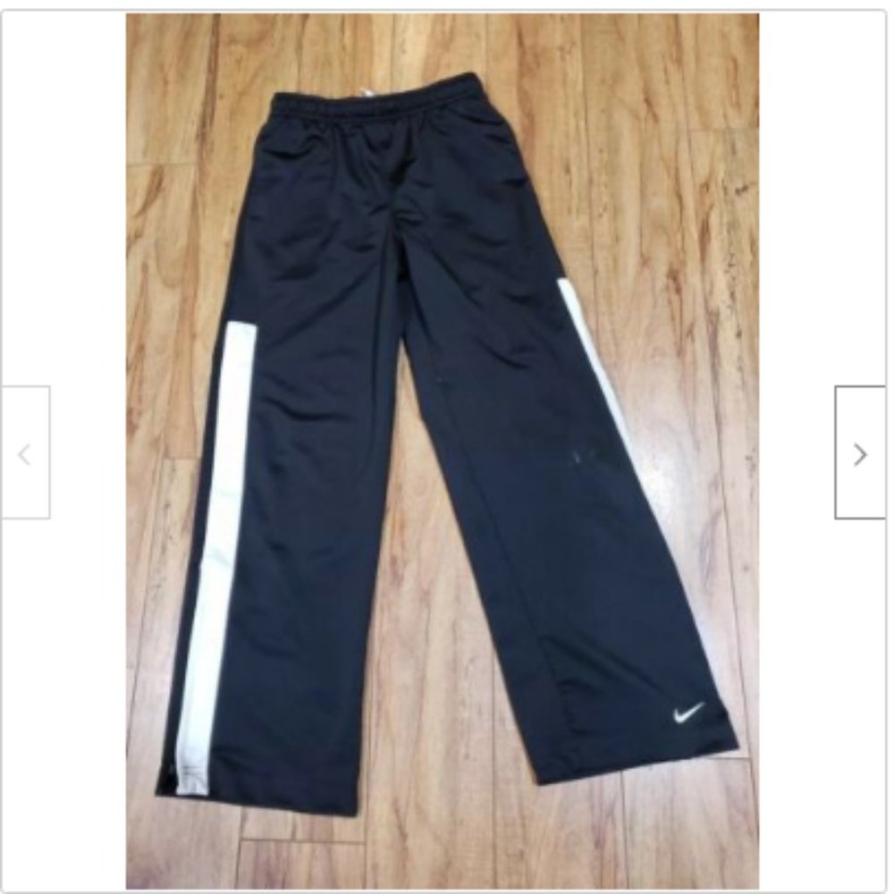 Nike Black / White Track Pants Youth Size Medium M